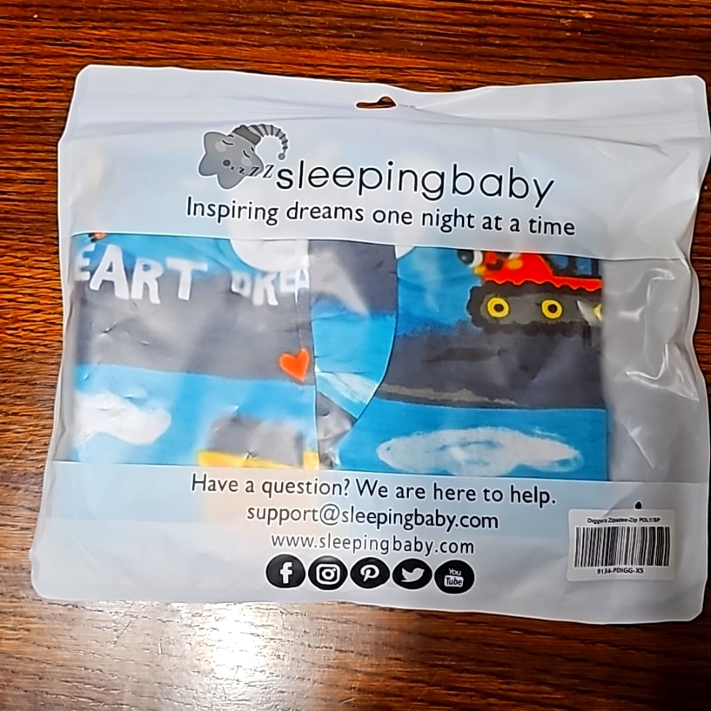 New Construction/Trucks Zipadee-Zip Swaddle Transition - xsmall (3-6 mos)